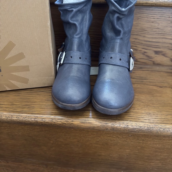 UGG Blue Aria Boots made Made in Italy 8.5 NWT - Picture 8 of 11